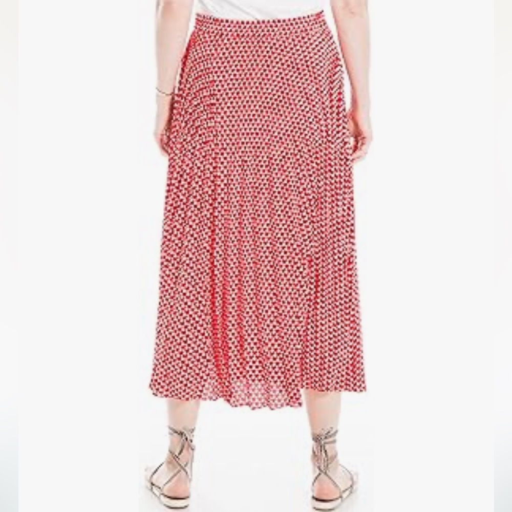 Max Studio Red And White Patterned Maxi Skirt - image 2
